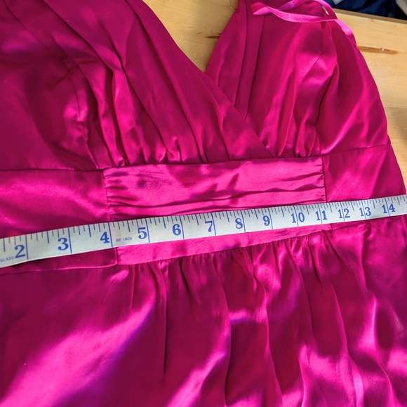 Ombre purple and magenta silk halter dress size 8 - Picture 6 of 8